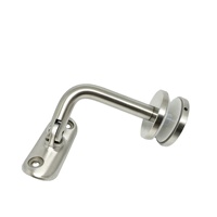 Support de main courante en acier inoxydable Condibe pour escalier avec verre, à tête réglable