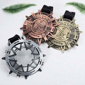 Medallas Antiguas Deportivas de Judo, Premio con Detalles Finos, Pentagrama, Engranajes, Medallas Metálicas de Jiu Jitsu en Relieve, Medallas Exquisitas para Personalizar - Product Image 3