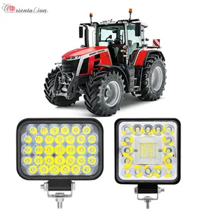 Projeto inovador de 3 linhas inteligente led de emergência de luz barras offroad para carro farol 24w led trator luz de trabalho