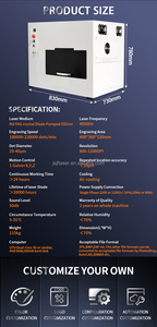 Junfei Diode máy khắc <span class=keywords><strong>laser</strong></span> kèm theo đầy đủ 3D tinh thể dưới bề mặt <span class=keywords><strong>Laser</strong></span> đánh dấu máy cho kính kim loại da đồ trang sức - Product Image 5