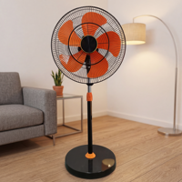 Ventilateur de ventilation commercial autoportant de 18 pouces le plus vendu, refroidi par air, pour entrepôt, 220V, moteur en plastique, montage, commande tactile 5