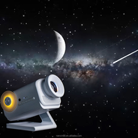 Projecteur d'étoiles holographique 3D Effets vidéo multiples Lumière nocturne étoilée Lampe holographique rotative Décoration de la maison Cadeau