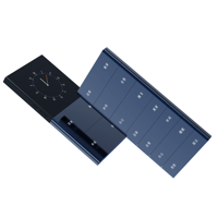 Panneau de commande intelligent KNX/EIB 2 Gang 4 touches avec contrôle de température et fonction de scène pour système domotique – Interrupteur intelligent de température