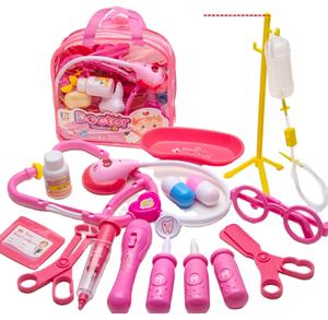 शैक्षिक नाटक दिलचस्प कई सहायक उपकरण चिकित्सा भूमिका निभाते हैं अस्पताल खिलौना डॉक्टर खिलौने हाथ के बैग के साथ - Product Image 1
