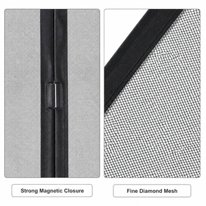 มุ้งลวดไฟเบอร์กลาสแบบแม่เหล็กกันยุงและแมลง ติดตั้งง่ายด้วยกาวในตัว - Product Image 3