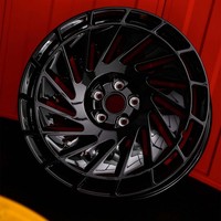 Rines de Aleación Forjada Multirradio Negros Brillantes JDM Personalizados Premium de 17 18 19 20 Pulgadas 5x114.3 5x120 5x130 para Autos Tesla BMW Audi