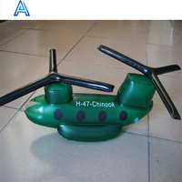 Hecho en China precio de fábrica vinilo PVC inflable helicóptero avión Avión Helicóptero modelo juguete