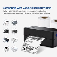Etiquetas de Envío Impermeables Personalizadas de 100x150 mm, Impresión de Códigos de Barras con Tamaño Personalizado
