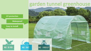 <span class=keywords><strong>Serre</strong></span> <span class=keywords><strong>de</strong></span> jardinage écologique pour la croissance des plantes, avec cadre en acier galvanisé résistant aux UV, couverture en maille PE, pour les climats froids - Product Image 2