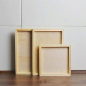 Handmade A4 Kids Wooden Playdough Pulp Picture <b>Frame</b> Children's Clay Backboard Display Pine Flip A3 <b>Frame</b> Pine Artwork Display - Product Image 1