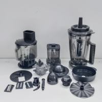 Mixeur Électrique Robuste 110V/220V 9500W 4L 8-en-1 avec 6 Lames en Acier Inoxydable pour Usage Domestique, Préparateur de Smoothies et Hachoir à Viande