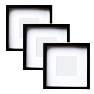 Boîte de cadre photo en bois profond blanc pour affichage de fleurs séchées spécimen de plante mémoire Photos mariage - Product Image 2