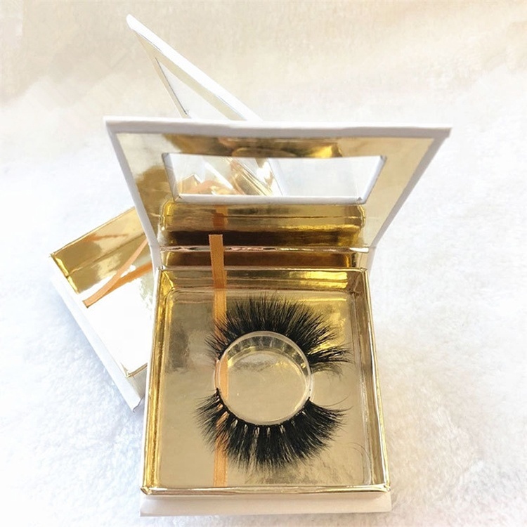 Prix bas de luxe personnalisé rose de marque privée vison magnétique cadeau produit faux cils boîte à cils en papier boîte