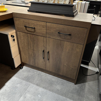 Table de bureau de directeur moderne en bois bon marché en forme de I PDG patron mobilier de bureau de luxe bureau de direction