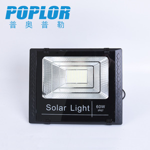 Lámpara Solar Poplor de 60W IP67, Iluminación LED para Exteriores con Control Remoto, Panel ABS Impermeable - Product Image 5