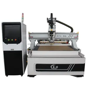 4 Axis spindle with computer control board furniture woodworking 1325 atc cnc router machine