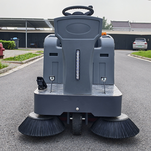 Electric Ride-On Street Sweeper with Dual Side <b>Brushes</b> and LED Lights for <b>Outdoor</b> Cleaning - Product Image 5
