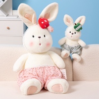 Peluche Lapin Mignon Adorable Décoration Chambre Maison Doux et Moelleux Jouet en Peluche pour Filles Enfants Cadeau Surprise Anniversaire