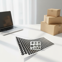 Étiquette de sécurité fragile destructible à vis anti-effraction noire personnalisée pour garantie, utilisation unique, avertissement