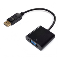 Adaptateur Mini DP VGA DVI plaqué or de haute qualité, 1080P, convertisseur actif mâle-femelle, câble 16 mm, HDTV, ordinateur portable, best-seller