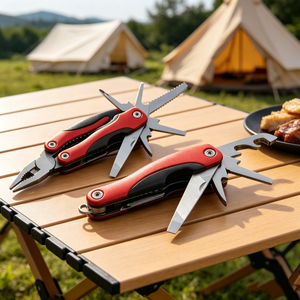 Stainless Steel Hand <b>Tool</b> 13 in 1 Camping <b>Multi</b> <b>Tool</b> <b>Plier</b> Custom Folding Pocket Knife with Safety Lock - Product Image 1