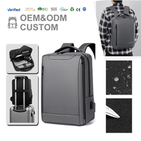 Sac à dos minimaliste noir pour ordinateur portable, idéal pour les étudiants universitaires, sac de collège durable pour hommes, impression de logo personnalisé pour cadeaux d'entreprise 2026