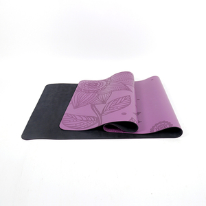 Alfombrilla de yoga con estampado digital de goma pu antideslizante con logotipo personalizado ecológico de 72 pulgadas - Product Image 4