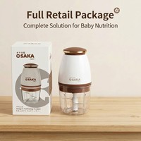 Mini hachoir à viande électrique domestique, capacité 700 ml, mixeur portable pour aliments pour bébés, hachoir à légumes en acier inoxydable