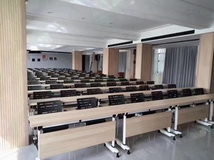 Bàn gỗ có thể gập lại phòng họp bàn văn phòng Bàn hội nghị bàn làm việc bàn gấp bàn gấp bàn mô-đun bàn văn phòng - Product Image 4