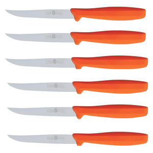 ENSEMBLE DE 6 CUIVRES À STEAK ORANGÉS, LA LIGNE BEST LINE ORIGINALE, 11CM - Product Image 1