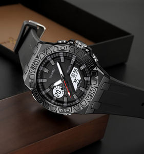 <span class=keywords><strong>Montre</strong></span> analogique-numérique sportive Skmei 2276 abordable, affichage du cadran, affichage LED lumineux, double affichage, Reloj Para Hombre - Product Image 3