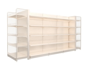 Bajo MOQ Hierro de un solo lado Metal Góndola Supermercado Estantes Tienda de conveniencia Equipo Snack Shop Display Racks - Product Image 3