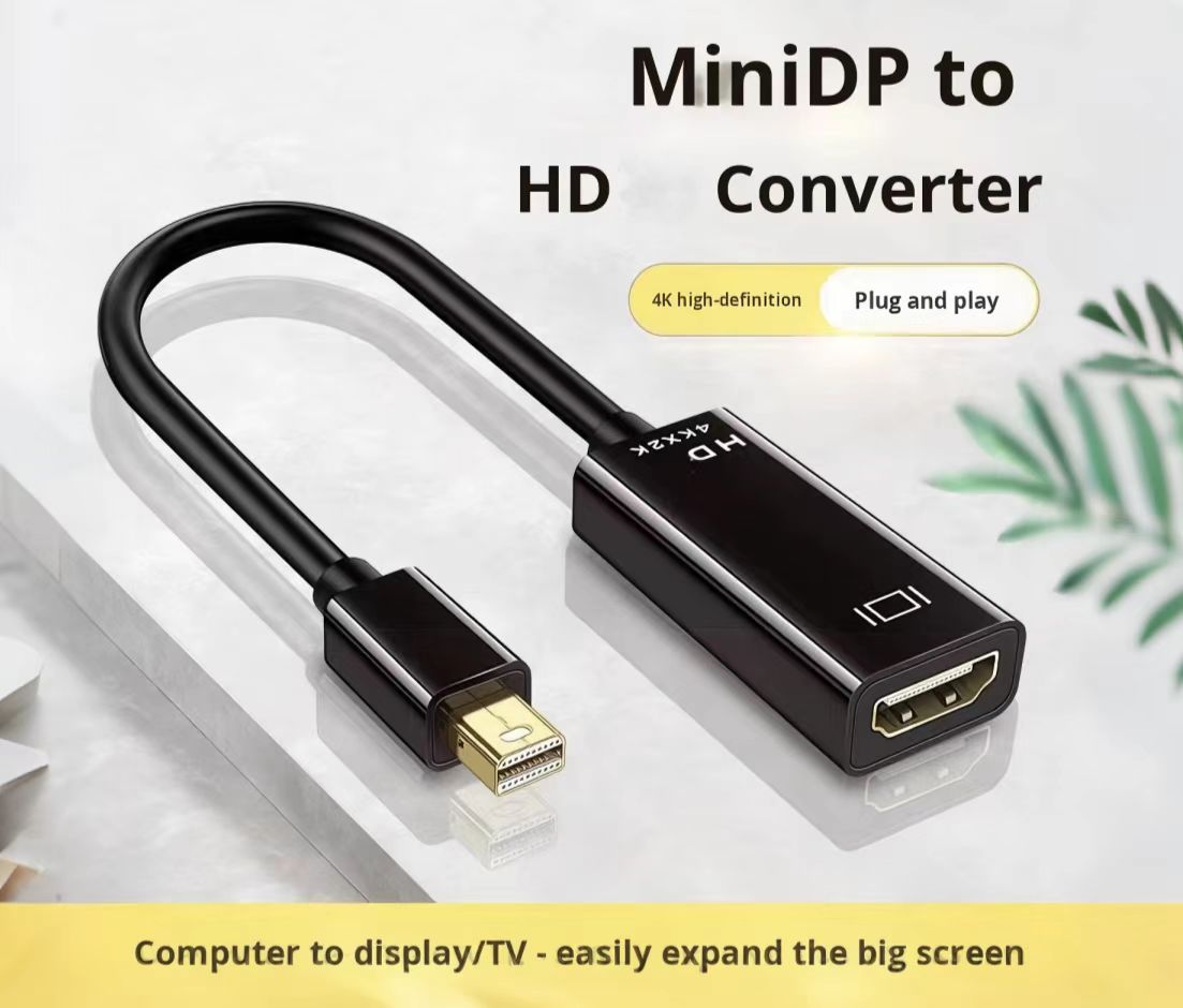 Mini dp negro a hdmi 4k