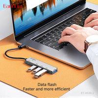 Estación de Conexión USB 2.0 4 en 1 Earldom, Adaptador OTG Multi-Puerto USB 3.0 y 2.0 de 4 Puertos para Macbook Pro, PC y Computadora