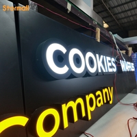 Affichage LED personnalisé en acrylique, panneau LED portable pour extérieur, enseigne LED en acier, enseignes LED pour magasins et entreprises