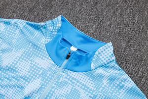 Gratis Ongkir Setelan Sepak Bola Pria Chandal Futbol Pakaian Setengah Resleting Lengan Panjang Kaos Latihan Jersey 100% Poliester - Product Image 3