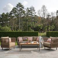 Neuheit: Luxuriöses Outdoor-Lounge-Set für Terrasse, Balkon und Garten – Modulares Sofa-Set, heiß begehrt