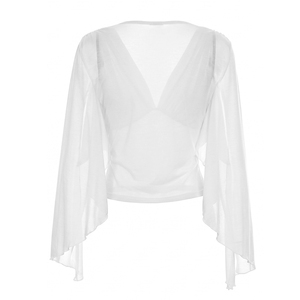 Viviblook J26TP220, Top Casual de Verano para Mujer, Sexy, con Abertura Profunda en V y Manga Corta - Product Image 6