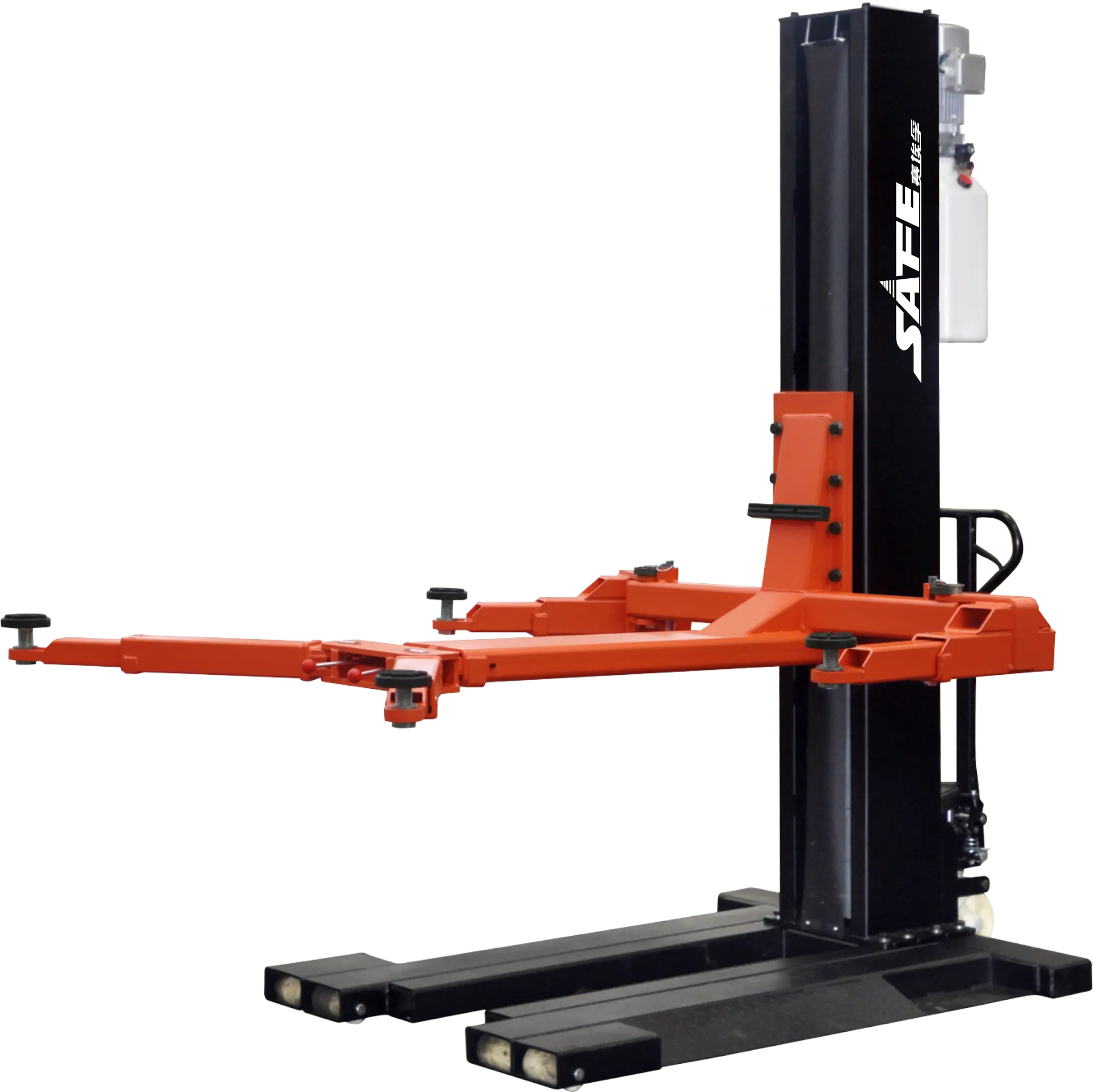 hydraulic one post lift 1 post lift 2.5T capacity,manual release,1.8M lifting height