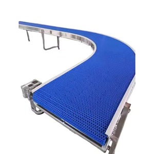 Sabuk konveyor Modular plastik kelas makanan kualitas tinggi untuk lini produksi modul sabuk rol bola sabuk jaring konveyor Putar - Product Image 2
