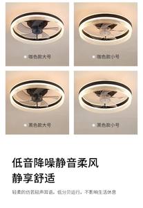 Bedroom-Specific <b>Smart</b> <b>Ceiling</b> <b>Fan</b>, Full Spectrum Dimmable Light, <30dB Silent, Flush Mount Metal Design, 5 Blades, APP/Remote - Product Image 5