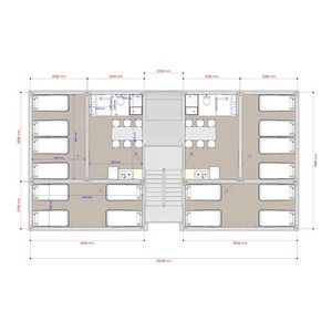 Casa contenedor prefabricada moderna de bajo costo de fábrica, casas planas de doble capa a prueba de terremotos con balcón para <span class=keywords><strong>Argentina</strong></span> - Product Image 5