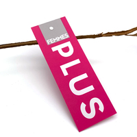 Étiquette volante de qualité supérieure Guangzhou Swing Tags Vêtements Hangtags Eco Friendly Swing Tags Etiquette Autocolante logo