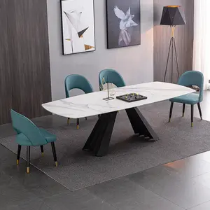 oturma odası yemek mutfak tasarımları Suppliers-Tasarım modern yemek masası seti için yemek odası mobilyası masa ve sandalyeler yemek odası
