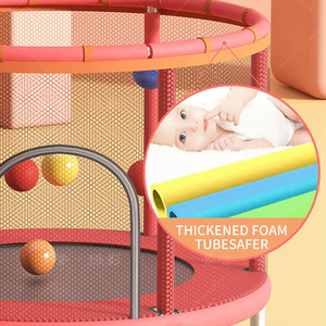 Aoxu trẻ em trong nhà PVC Bungee Trampoline với mạng lưới an toàn và thanh ngang cho Girls 'tập thể dục và nhảy - Product Image 3