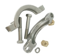 Raccord rapide à double boulon en acier inoxydable 13MPH pour applications forestières, haute pression, type Tri-Clamp