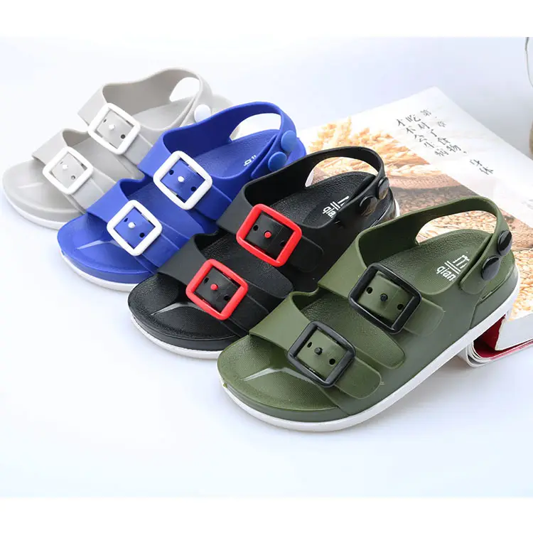 Sandal Jepit Anak-anak Sandal untuk Anak Perempuan Alas Kaki Bayi Sepatu Anak Bakiak untuk Anak Laki-laki Sepatu Sapi Lucu Luar Ruangan Stok Grosir Kasual