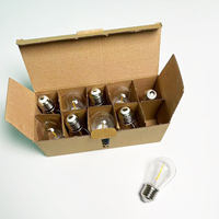 Décoration extérieure plastique incassable E27 S14 ampoule LED à filament pour guirlande lumineuse de patio