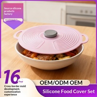 Couvre-aliments en silicone de qualité alimentaire sans BPA, personnalisable, multi-tailles, résistant aux hautes températures, compatible micro-ondes