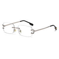 Gafas de Sol Ovaladas Sin Montura Unisex Personalizables al por Mayor, Ligeras, de PC, con Protección UV400, Antideslumbrantes y Anti Luz Azul para Computadora